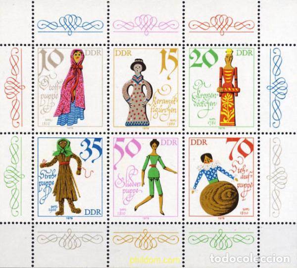 Sellos: 144841 MNH ALEMANIA DEMOCRATICA 1979 MU&Ntilde;ECAS ANTIGUAS