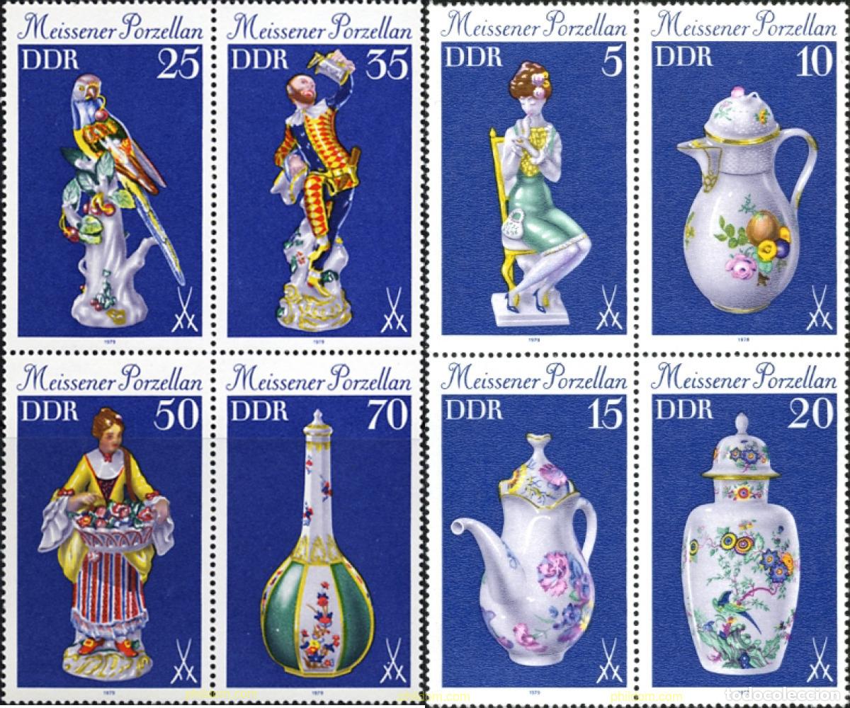 Sellos: 144837 MNH ALEMANIA DEMOCRATICA 1979 PORCELANAS