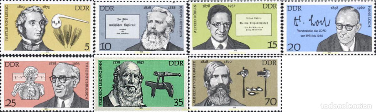 Sellos: 64610 MNH ALEMANIA DEMOCRATICA 1978 PERSONALIDADES