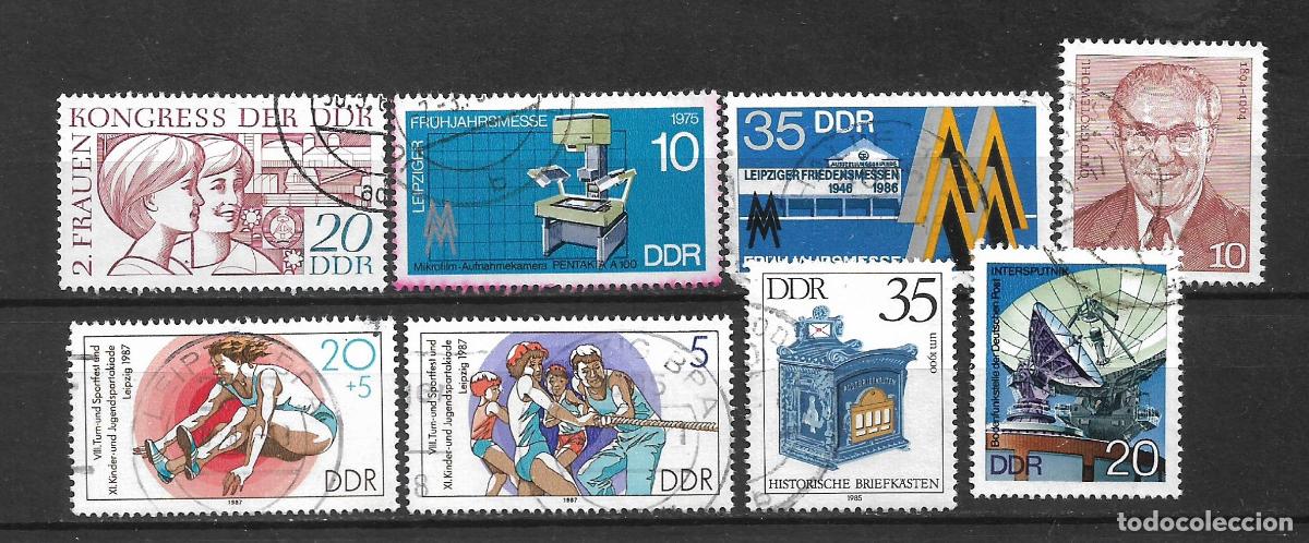 Sellos: alemania ddr lote 8 sellos usado - 33/48
