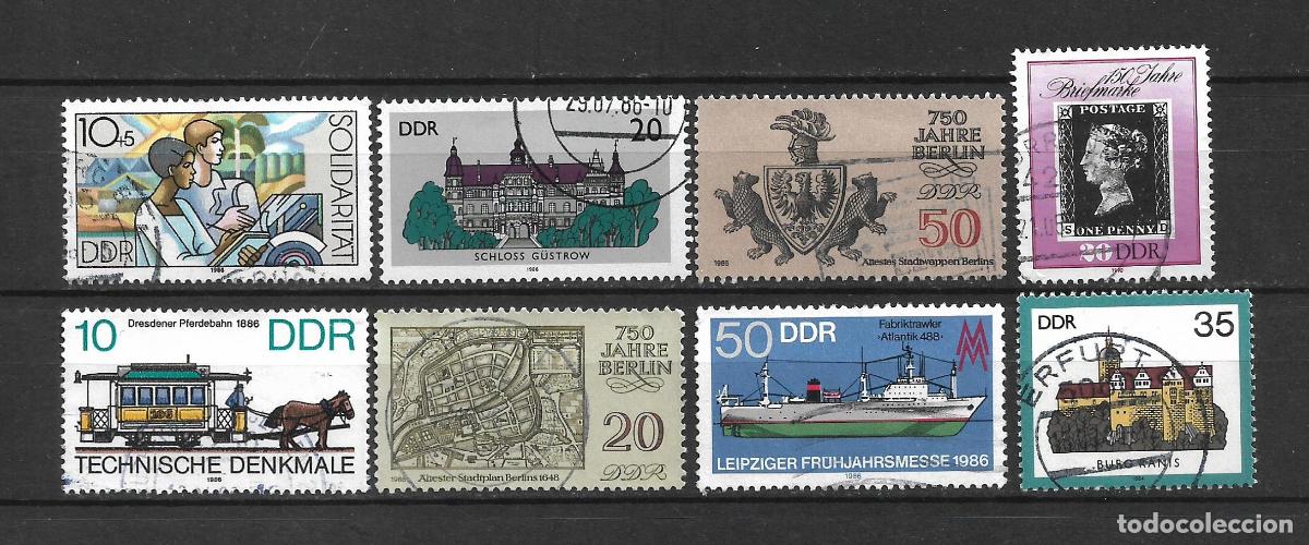 Sellos: alemania ddr lote 8 sellos usado - 33/48
