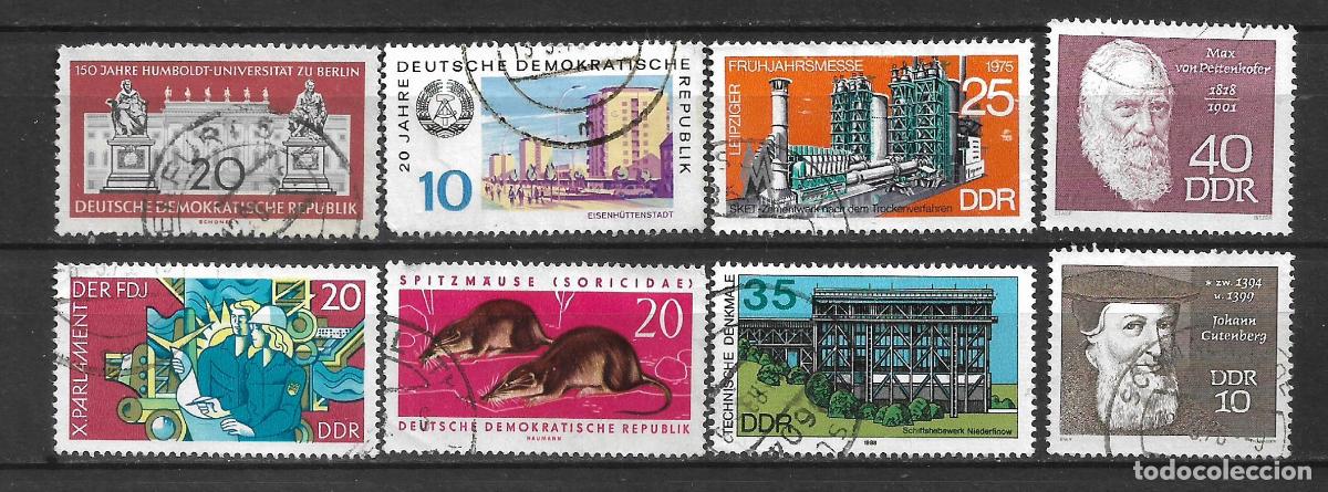 Sellos: alemania ddr lote 8 sellos usado - 33/48