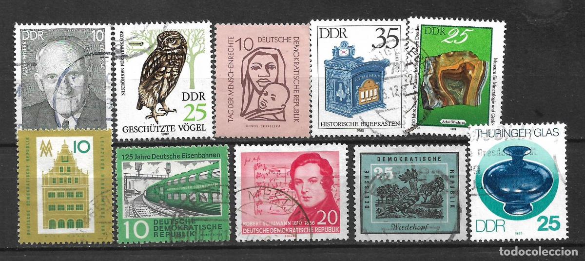 Sellos: alemania ddr lote 10 sellos usado - 33/49