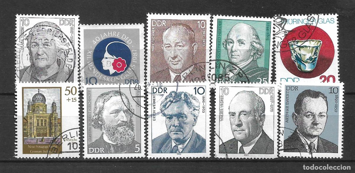 Sellos: alemania ddr lote 10 sellos usado - 33/49
