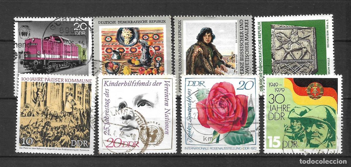 Sellos: alemania ddr lote 8 sellos usados - 9/30