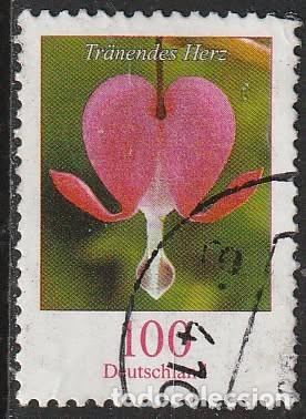 Sellos: Alemania 2006 Scott 2320 Sello &ordm; Flora Flor Corazon Sangrante (Lamprocapnos spectabilis) Michel 2547