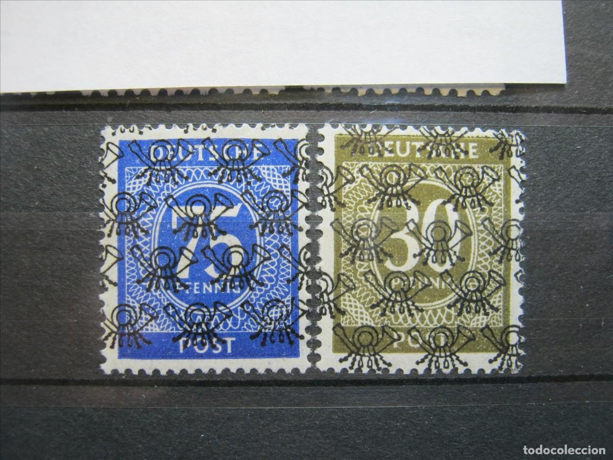 Sellos: ALEMANIA BIZONA 1948 YVERT 20M Y 20Q CON SOBRECARGA I MNH** LUJO