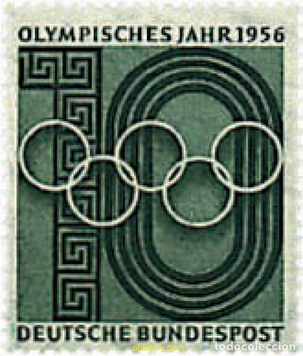 Selos: 202985 HINGED ALEMANIA FEDERAL 1956 16 JUEGOS OLIMPICOS VERANO MELBOURNE 1956