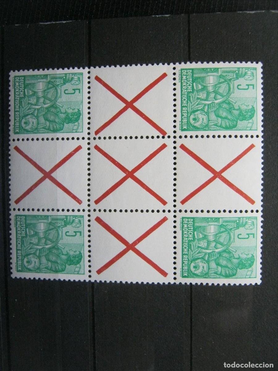 Briefmarken: DDR ALEMANIA ORIENTAL 1960 COMBINACI&Oacute;N CARNET MICHEL SZ 9 DOBLE MNH** SIN CHARNELA LUJO.