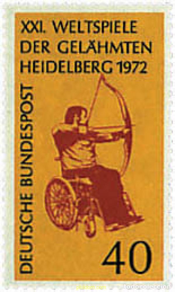 Timbres: 64938 MNH ALEMANIA FEDERAL 1972 21 CAMPEONATO MUNDIAL DE MINUSVALIDOS EN HEIDELBER