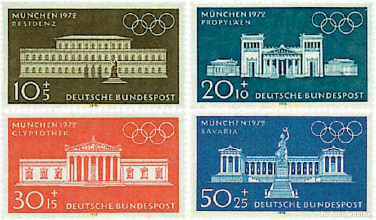 Timbres: 64934 MNH ALEMANIA FEDERAL 1970 20 JUEGOS OLIMPICOS VERANO MUNICH 1972