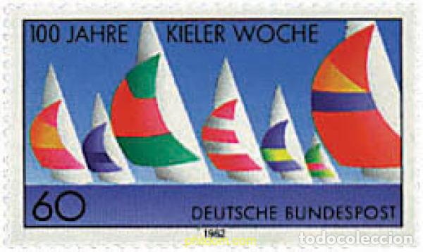 Stamps: 65007 MNH ALEMANIA FEDERAL 1982 100 ANIVERSARIO DE LA SEMANA DE KIEL