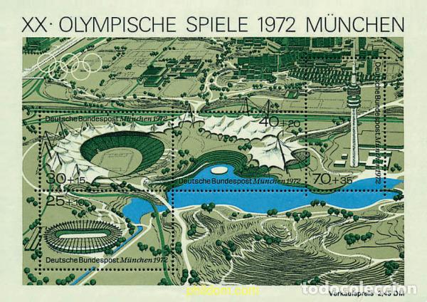 Sellos: 64943 MNH ALEMANIA FEDERAL 1972 20 JUEGOS OLIMPICOS VERANO MUNICH 1972