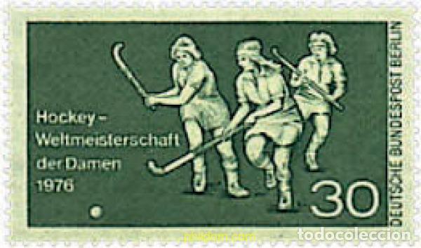 Sellos: 64694 MNH ALEMANIA. Berl&iacute;n 1976 CAMPEONATO MUNDIAL DE HOCKEY FEMENINO SOBRE HIERBA