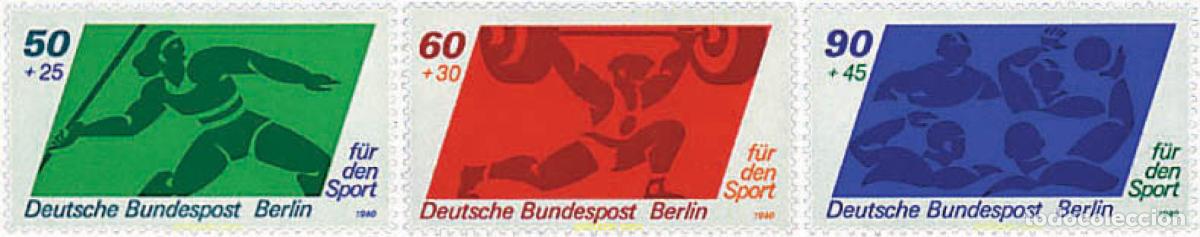 Sellos: 64726 MNH ALEMANIA. Berl&iacute;n 1980 PRO DEPORTE