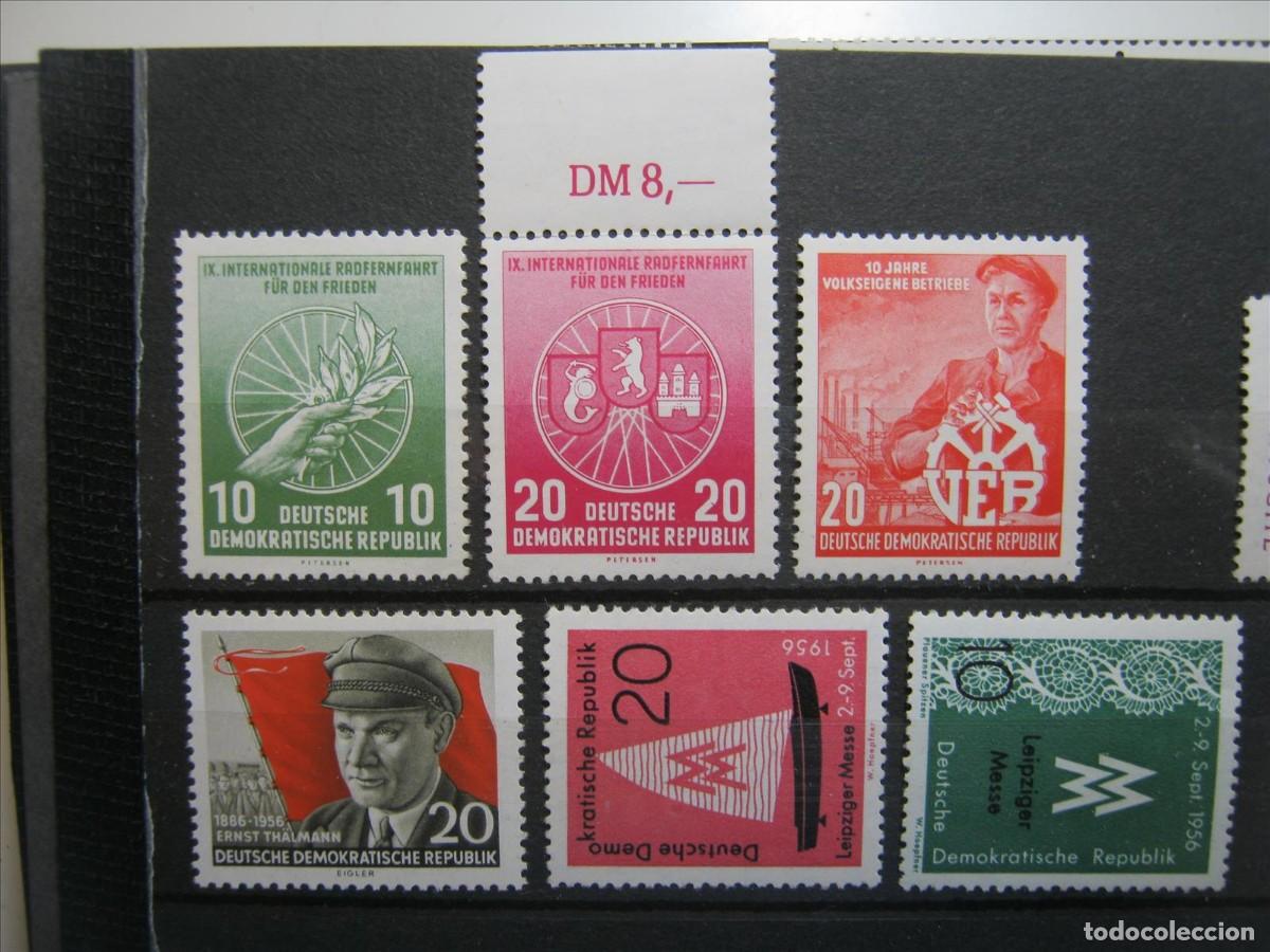 Sellos: DDR ALEMANIA ORIENTAL 1956 LOTE SERIES MNH** SIN CHARNELA LUJO.