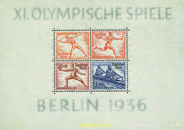 Sellos: 656100 MNH ALEMANIA 1936 11 JUEGOS OLIMPICOS VERANO BERLIN 1936