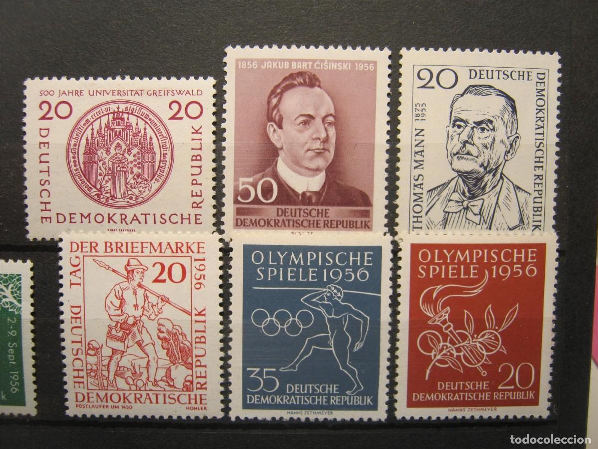Timbres: DDR ALEMANIA ORIENTAL 1956 LOTE SERIES MNH** SIN CHARNELA LUJO.