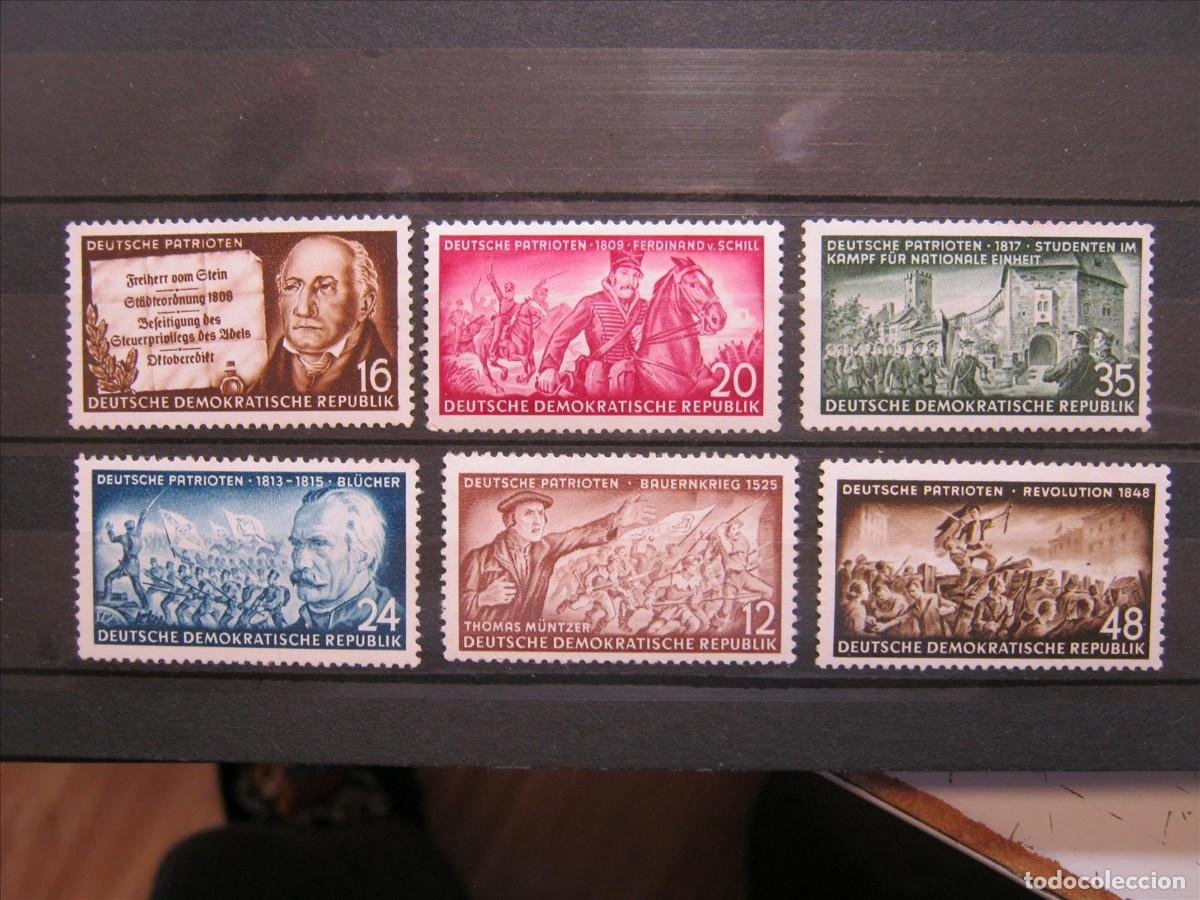 Francobolli: DDR ALEMANIA ORIENTAL 1953 SERIE YVERT 140/145 MNH** SIN CHARNELA LUJO.