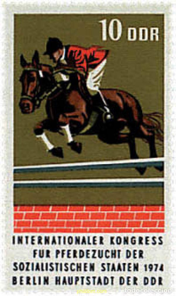Sellos: 281172 HINGED ALEMANIA DEMOCRATICA 1974 CONGRESO INTERNACIONAL DE CRIA DE CABALLOS