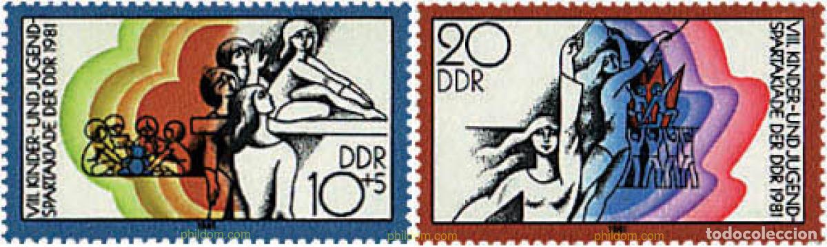 Sellos: 64627 MNH ALEMANIA DEMOCRATICA 1981 8 SPARTAKIADAS NACIONALES EN BERLIN