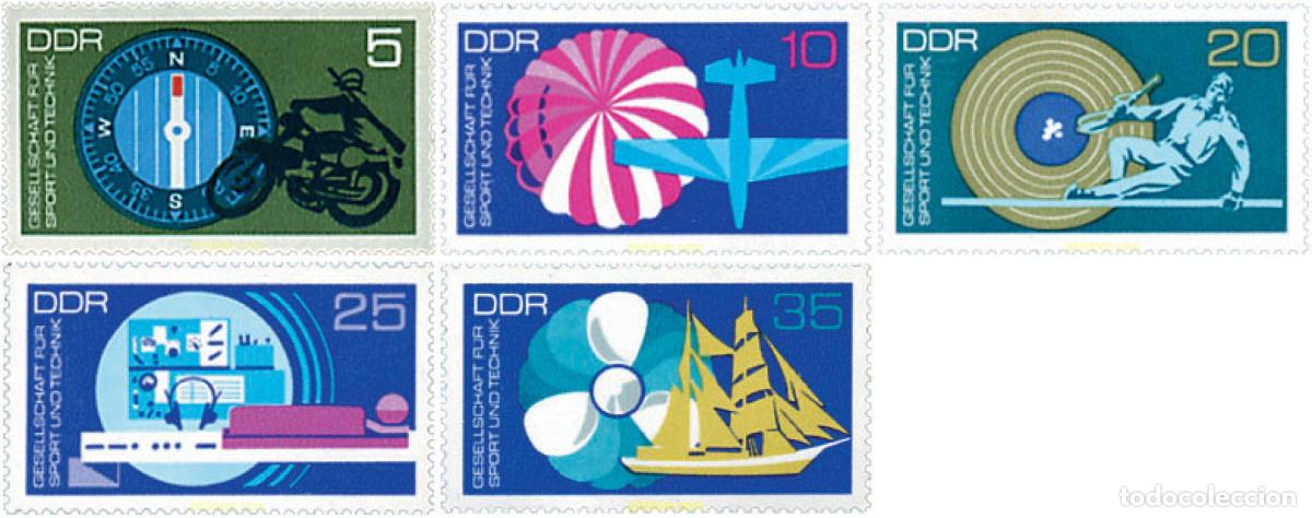 Sellos: 64550 MNH ALEMANIA DEMOCRATICA 1972 ASOCIACION DEPORTIVA Y TECNICA