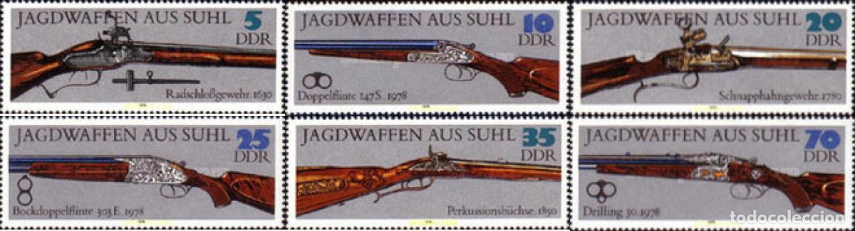 Sellos: 64611 MNH ALEMANIA DEMOCRATICA 1978 ARMAS DE CAZA