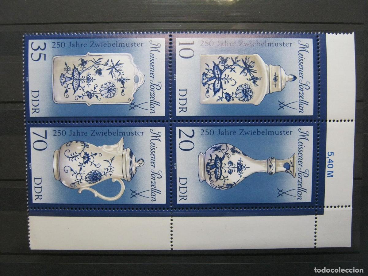 Timbres: DDR ALEMANIA ORIENTAL 1989 PORCELANA SERIE YVERT 2850/53 MNH** SIN CHARNELA LUJO.