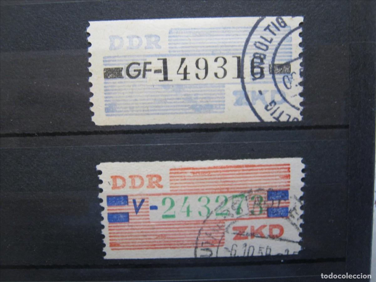Timbres: DDR ALEMANIA ORIENTAL 1959 SERVICIO B SERIE MICHEL 26/27 USADOS PERFECTOS.