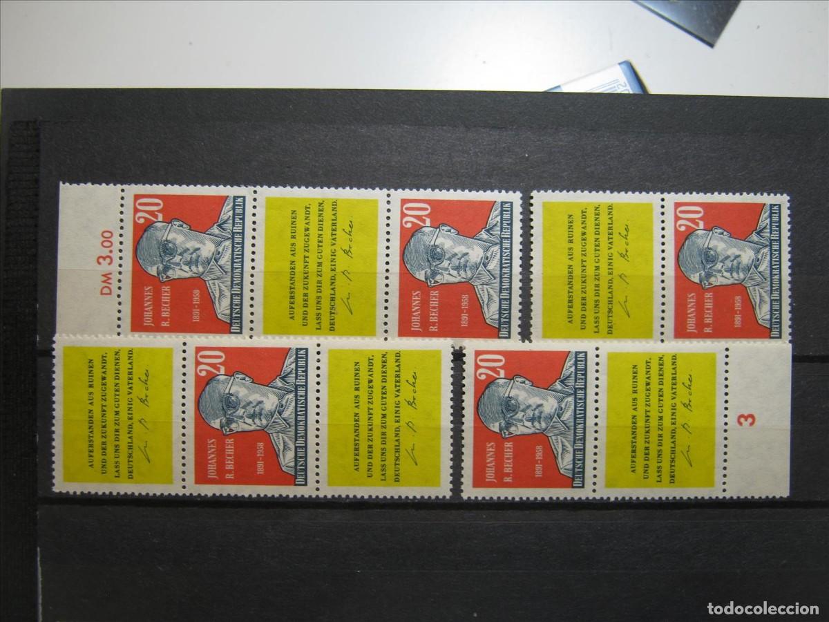 Timbres: DDR ALEMANIA ORIENTAL 1959 YVERT 448 COMBINACIONES MNH** SIN CHARNELA LUJO.