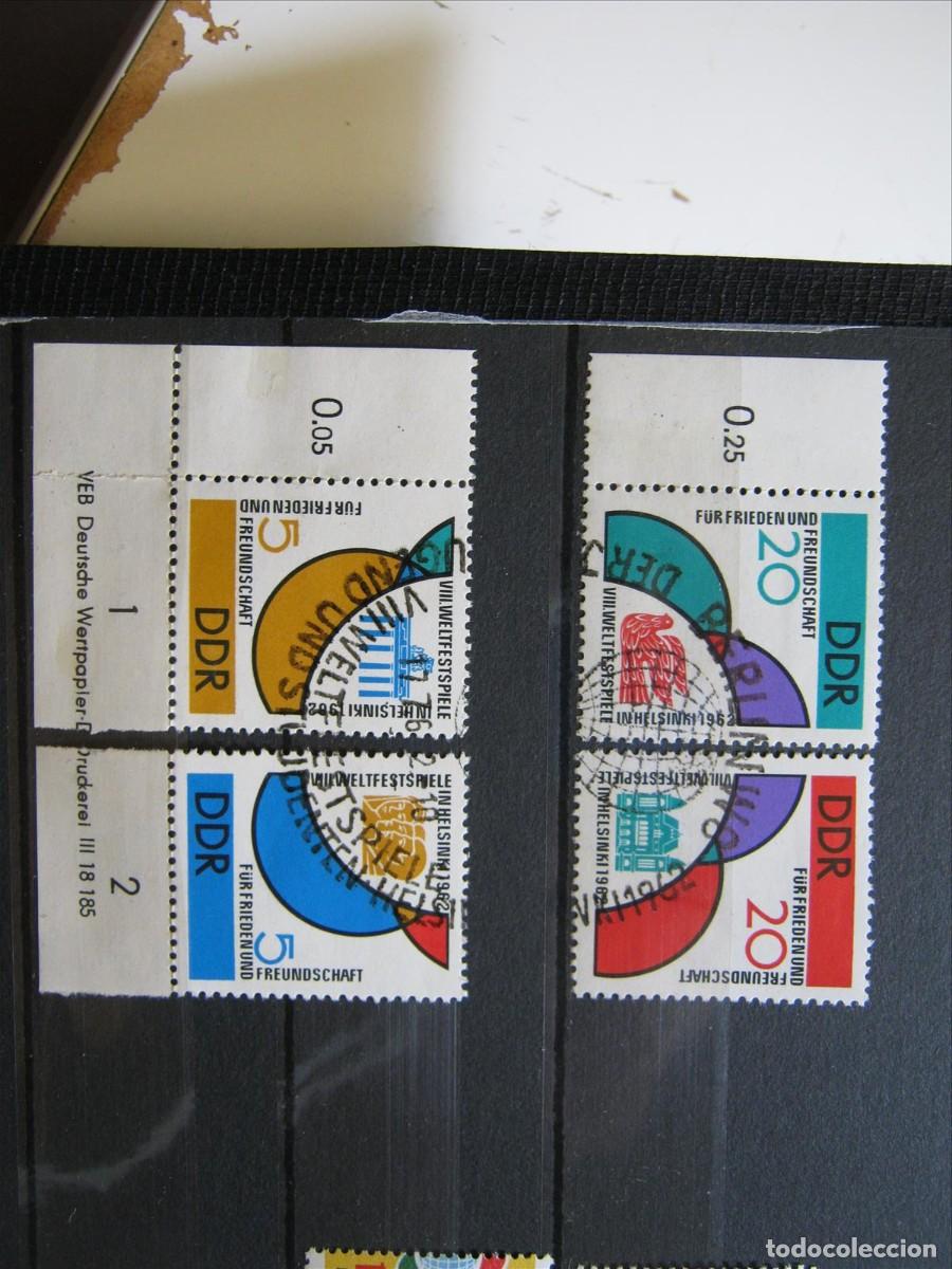 Timbres: DDR ALEMANIA ORIENTAL 1962 YVERT 614/619 USADO CON ESQUINA VEB LUJO.