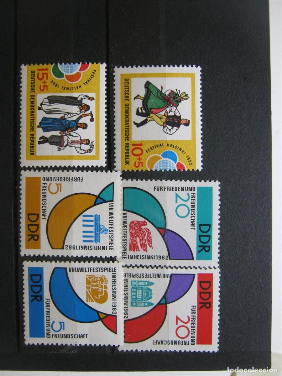 Timbres: DDR ALEMANIA ORIENTAL 1962 SERIE YVERT 614/619 MNH** SIN CHARNELA LUJO.
