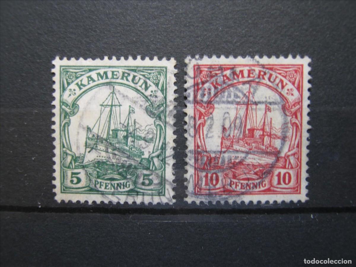 Briefmarken: ALEMANIA COLONIA CAMER&Uacute;N 1905-14 YVERT 20A Y 21 USADOS PERFECTOS.