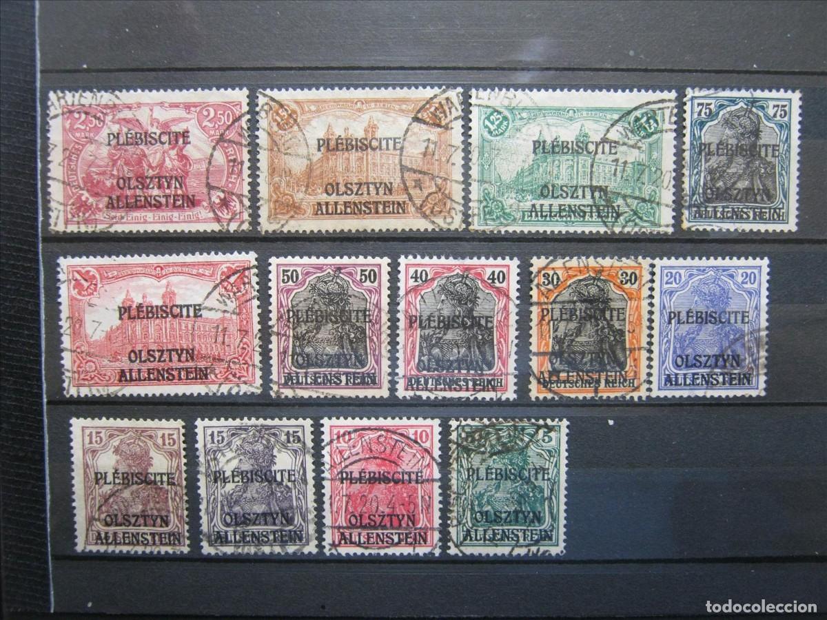 Briefmarken: ALEMANIA OCUPACI&Oacute;N ALLENSTEIN MICHEL 1/13 USADOS BIEN.