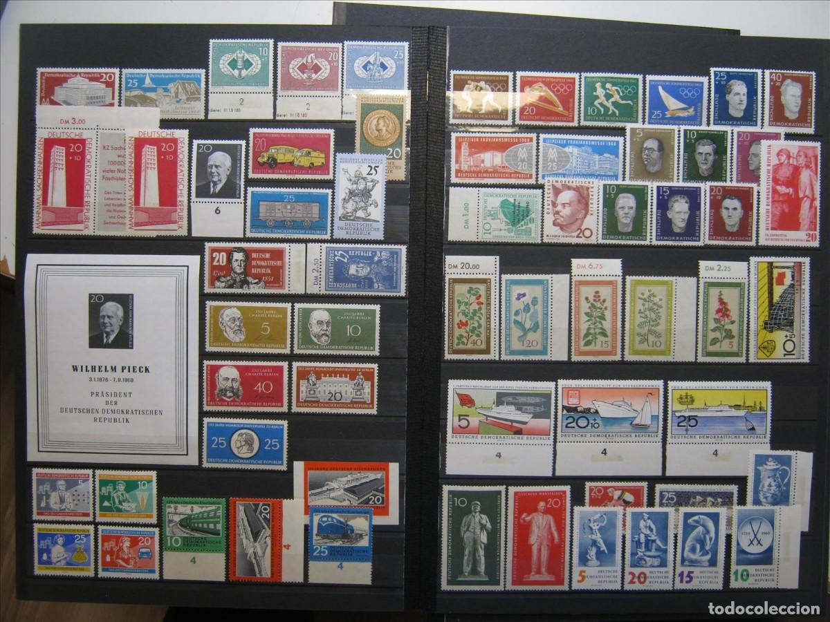 Briefmarken: DDR ALEMANIA ORIENTAL 1960 A&Ntilde;O COMPLETO MNH** SIN CHARNELA LUJO.