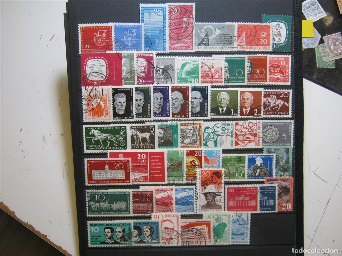 Briefmarken: DDR ALEMANIA ORIENTAL 1958 A&Ntilde;O COMPLETO USADO SIN HB PERFECTO.