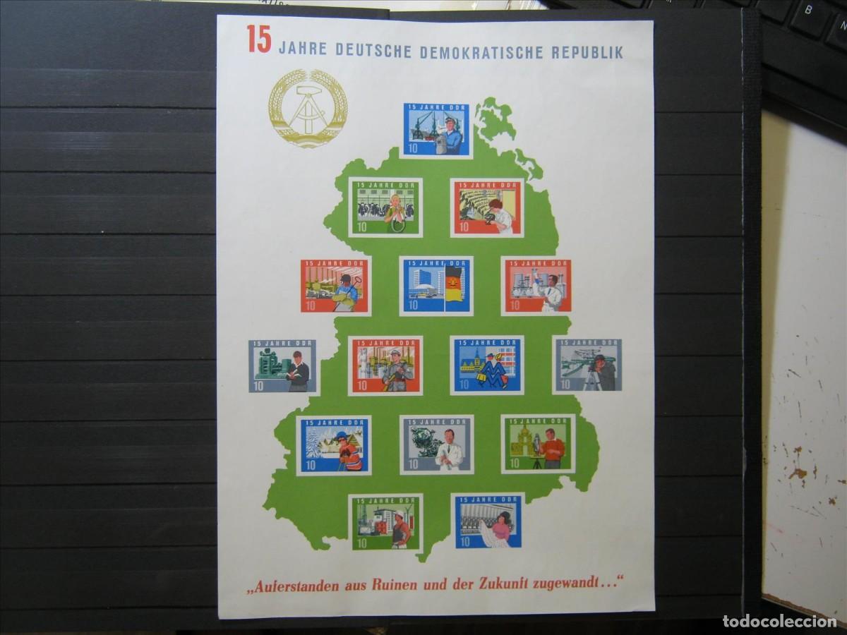 Briefmarken: DDR ALEMANIA ORIENTAL 1964 HOJA BLOQUE YVERT HB 14 NUEVA PERFECTA!!!