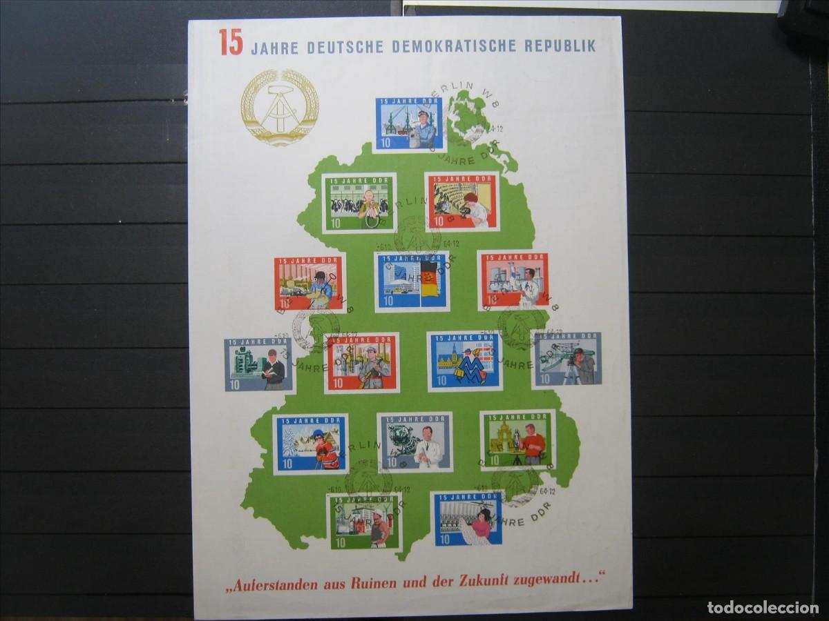 Briefmarken: DDR ALEMANIA ORIENTAL 1964 HOJA BLOQUE YVERT HB 14 USADA BIEN!!!