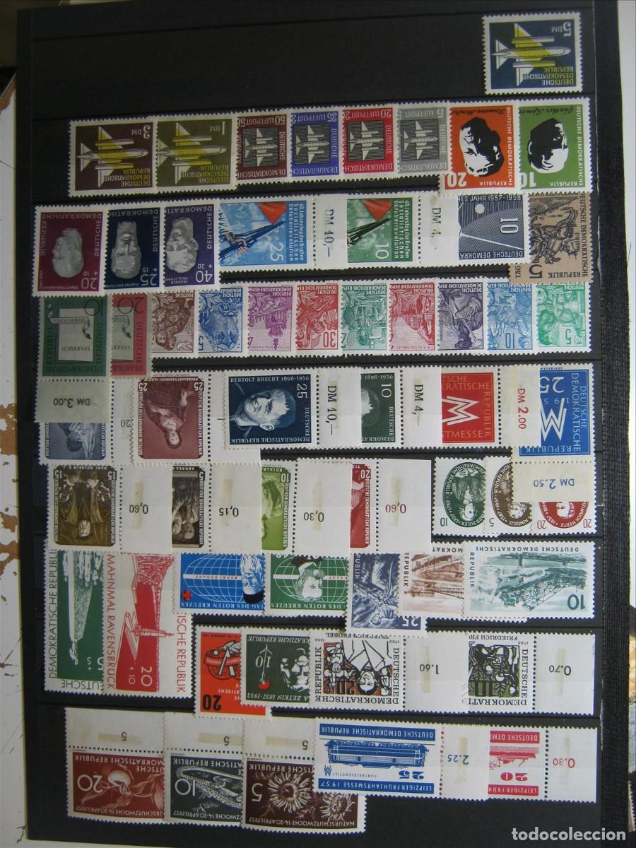 Francobolli: DDR ALEMANIA ORIENTAL 1957 A&Ntilde;O COMPLETO MENOS UNO MNH** SIN CHARNELA LUJO.