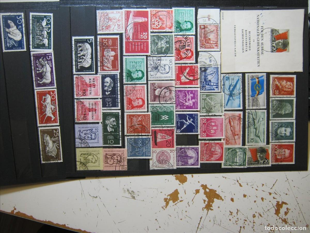 Francobolli: DDR ALEMANIA ORIENTAL 1956 A&Ntilde;O COMPLETO USADO MAYOR&Iacute;A CIRCULADO LEER!