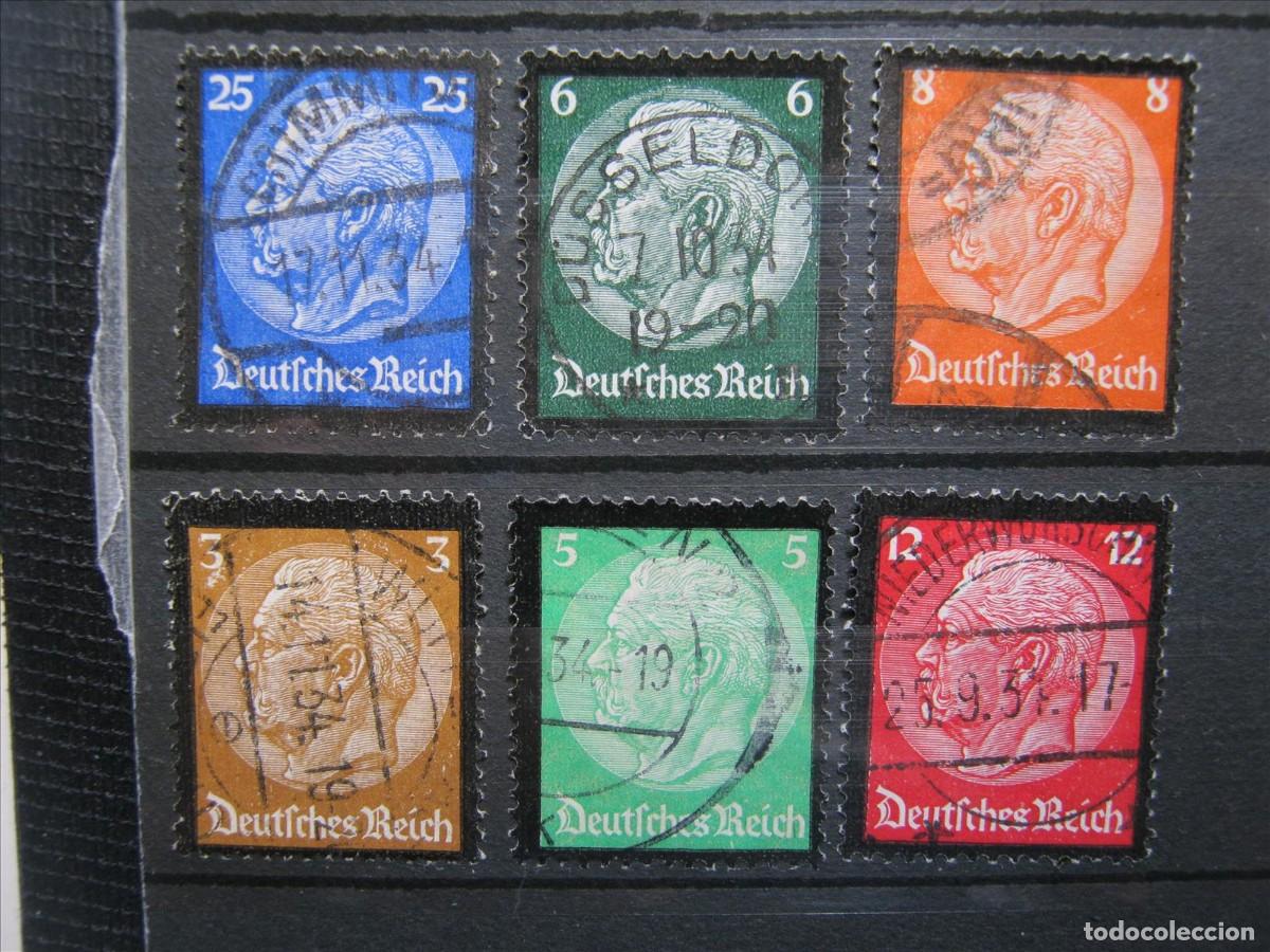 Sellos: ALEMANIA IMPERIO REICH 1934 SERIE YVERT 503/508 USADOS PERFECTOS.