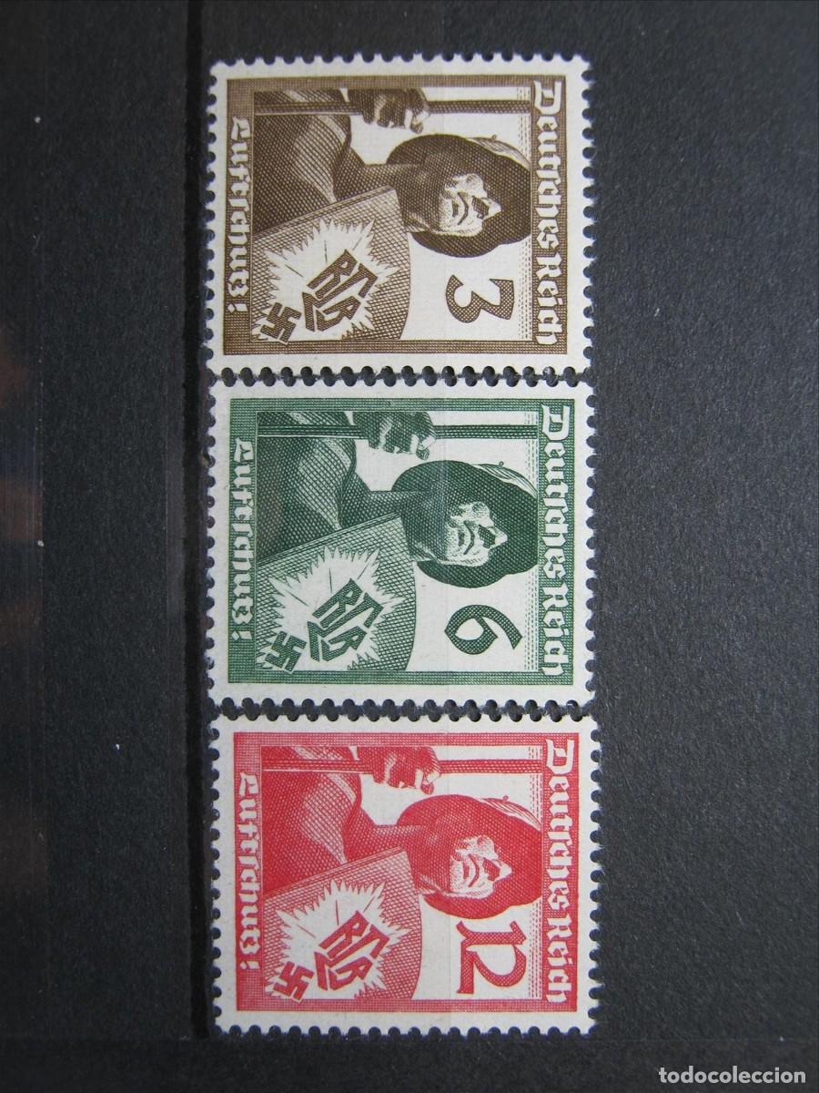 Sellos: ALEMANIA IMPERIO REICH 1937 SERIE YVERT 591/593 MNH** SIN CHARNELA LUJO.