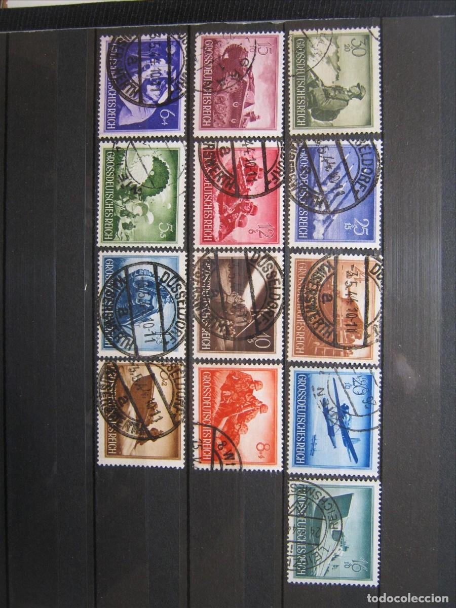Stamps: ALEMANIA IMPERIO REICH 1944 SERIE YVERT 791/803 USADOS PERFECTOS RAROS AS&Iacute;.