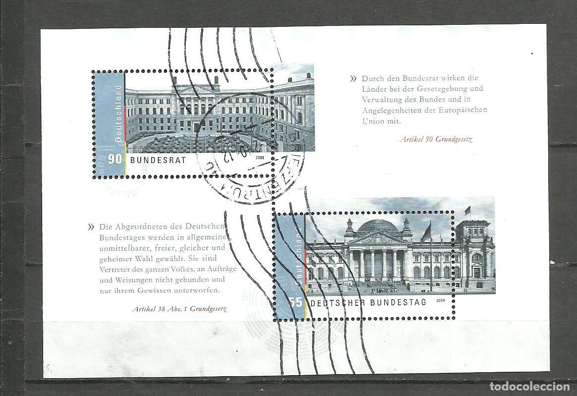 Sellos: ALEMANIA FEDERAL 2009 - MICHEL NRO. 76 BLOCK - USADO -