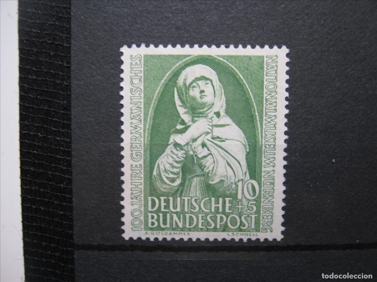 Stamps: ALEMANIA FEDERAL 1952 YVERT 38 MNH** SIN CHARNELA LUJO.