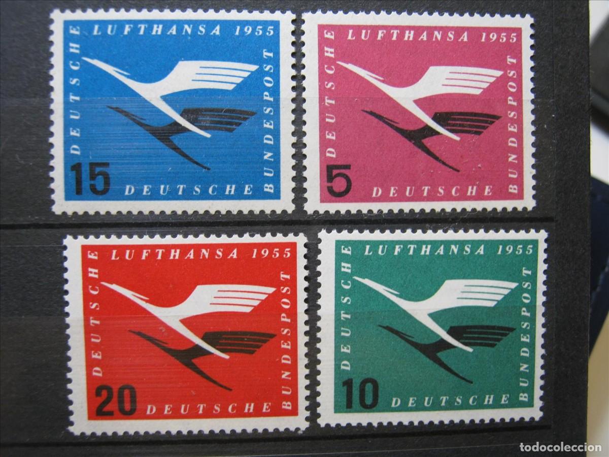 Selos: ALEMANIA FEDERAL 1955 SERIE YVERT 81/84 MNH** SIN CHARNELA LUJO.