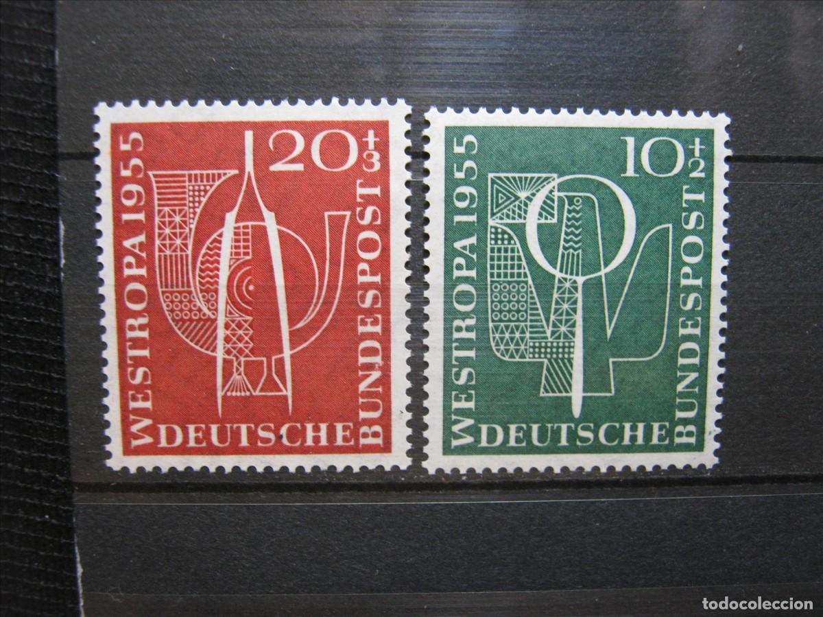 Selos: ALEMANIA FEDERAL 1955 SERIE YVERT 93/94 MNH** SIN CHARNELA LUJO.