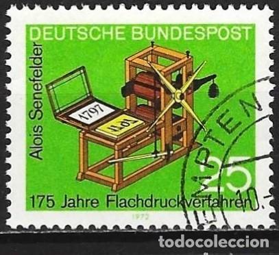 Sellos: Alemania ( RFA ) 1972 - Mi 715 - YT 566 - Proceso de impresi&oacute;n litogr&aacute;fica offset