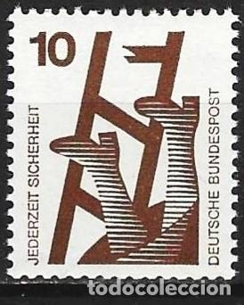 Sellos: Alemania ( RFA ) 1972 - Mi 695A - YT 564 - Prevenci&oacute;n de accidentes laborales - MNH**
