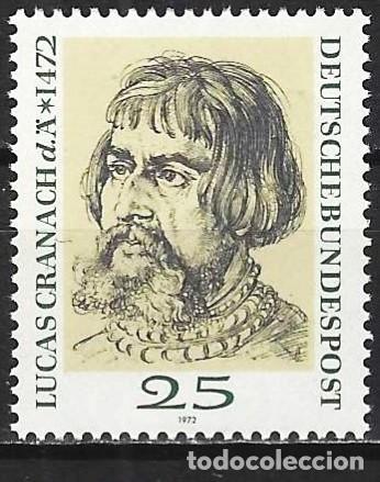 Sellos: Alemania ( RFA ) 1972 - Mi 718 - YT 569 - El pintor Lucas Cranach - MNH**